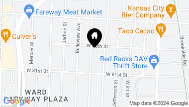 Map of 8007 Madison Street, Kansas City MO, 64114