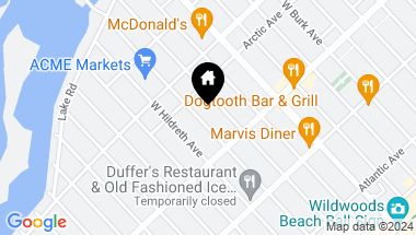 Map of 131 W Bennett Avenue, Wildwood NJ, 08260