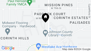Map of 27 Compton Court, Prairie Village KS, 66208