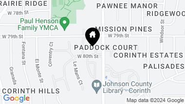 Map of 7910 Bristol Court, Prairie Village KS, 66208
