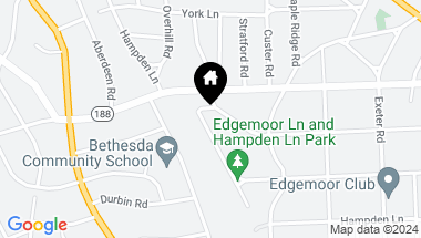 Map of 7527 Hampden Ln, Bethesda MD, 20814