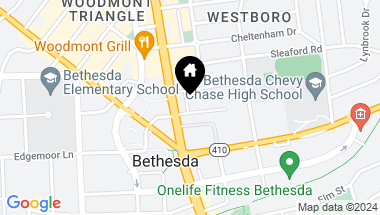 Map of 4535 Avondale St, Bethesda MD, 20814