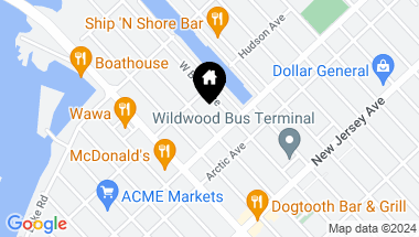 Map of 329 W Andrews Avenue Unit: 3, Wildwood NJ, 08260