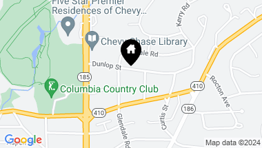 Map of 3708 Dunlop St, Chevy Chase MD, 20815