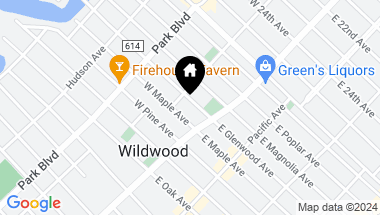 Map of 118 W Glenwood Avenue Unit: East, Wildwood NJ, 08260-2438