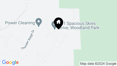 Map of 921 Spacious Skies Drive, Woodland Park CO, 80863