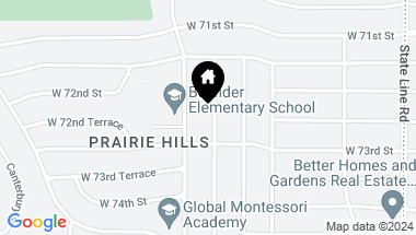 Map of 7226 Springfield Street, Prairie Village KS, 66208