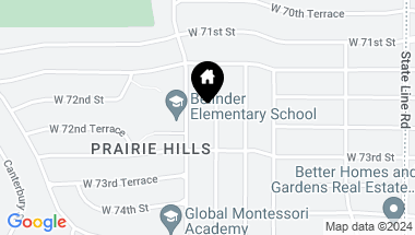 Map of 7220 Springfield Street, Prairie Village KS, 66208