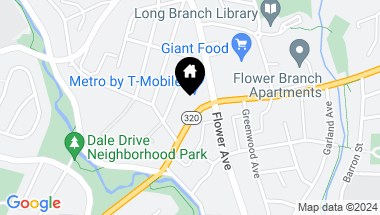 Map of 8426 Piney Branch Rd, Silver Spring MD, 20901