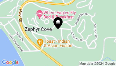 Map of 603 Don Drive, Zephyr Cove NV, 89448