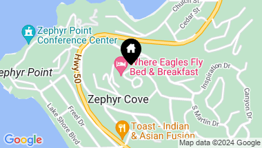Map of 671 Lookout Rd., Zephyr Cove NV, 89448