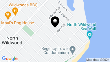 Map of 404 Surf Avenue Unit: A, North Wildwood NJ, 08260