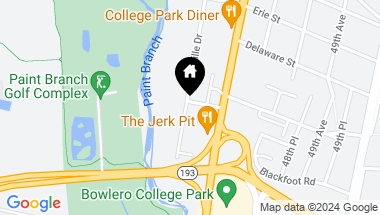 Map of 4601 Cherokee St, College Park MD, 20740