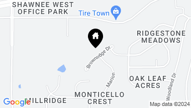 Map of 6818 Brownridge Drive, Shawnee KS, 66218