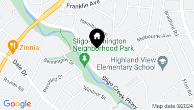 Map of 9212 Manchester Rd, Silver Spring MD, 20901