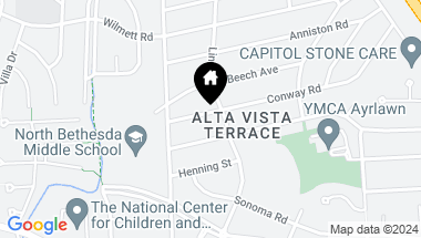 Map of 6002 Conway Rd, Bethesda MD, 20817