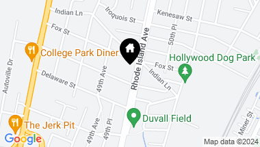 Map of 9310 Rhode Island Ave, College Park MD, 20740