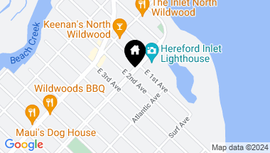Map of 109 111 Central Avenue, North Wildwood NJ, 08260