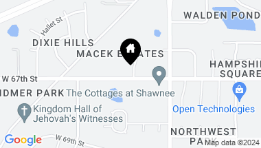 Map of 6162 Park Street, Shawnee KS, 66216