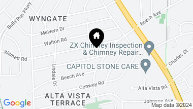 Map of 5907 Anniston Rd, Bethesda MD, 20817