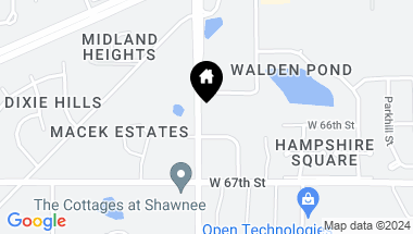 Map of 6615 Pflumm Road, Shawnee KS, 66216