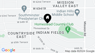 Map of 4406 Homestead Drive, Prairie Village KS, 66208