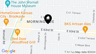 Map of 6231 Morningside Drive, Kansas City MO, 64113