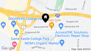 Map of 4812 Nantucket Rd, College Park MD, 20740