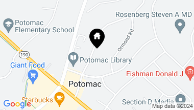 Map of 10021 Counselman Rd, Potomac MD, 20854