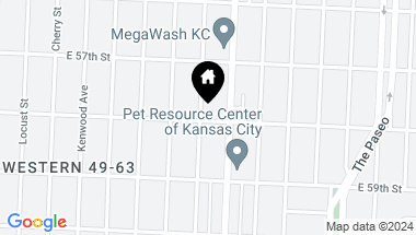 Map of 5745 HARRISON Street, Kansas City MO, 64110