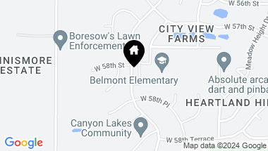 Map of 5841 Belmont Drive, Shawnee KS, 66226