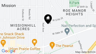 Map of 5722 Birch Street, Roeland Park KS, 66205