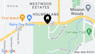 Map of 5367 Mission Woods Road, Mission Woods KS, 66205