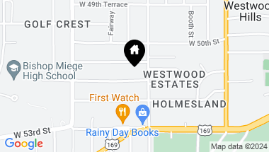 Map of 2714 W 51st Street, Westwood KS, 66205