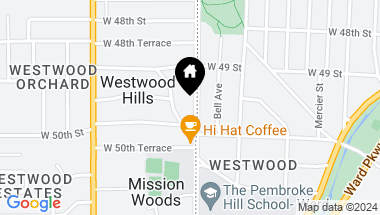 Map of 4934 STATE LINE Road, Westwood Hills KS, 66205