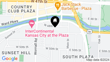 Map of 121 W 48th Street Unit: 107, Kansas City MO, 64112