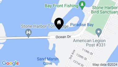 Map of 11833 Paradise Drive, Stone Harbor NJ, 08247