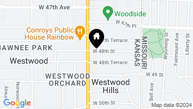 Map of 2207 W 48 Street, Westwood KS, 66205