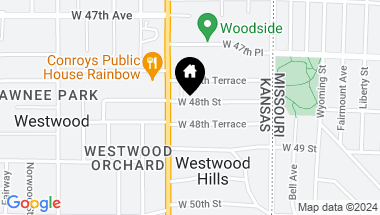 Map of 2211 W 48 Street, Westwood KS, 66205