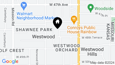Map of 4810 Booth Street, Westwood KS, 66205
