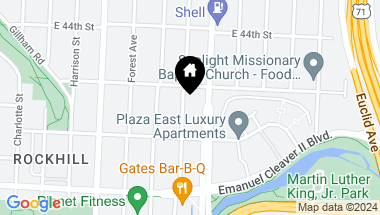 Map of 4515 Virginia Avenue, Kansas City MO, 64110