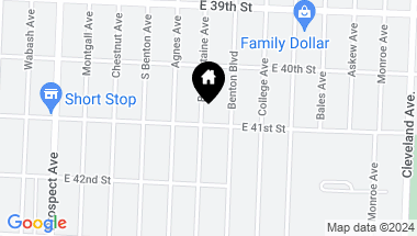 Map of 4045 Bellefontaine Avenue, Kansas City MO, 64127