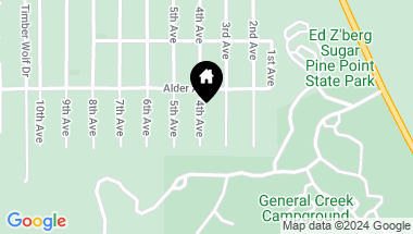 Map of 7283 4th Avenue, Tahoma CA, 96142