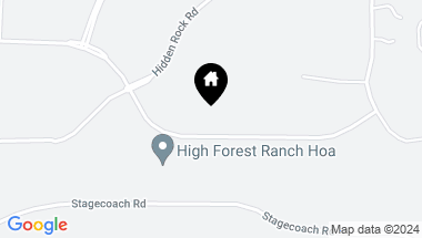 Map of 4602 High Forest Road, Colorado Springs CO, 80908