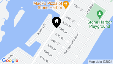 Map of 284 87th Street, Stone Harbor NJ, 08247