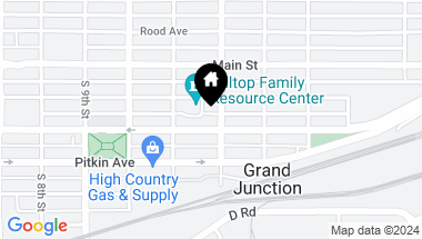 Map of 1162 Ute Avenue, Grand Junction CO, 81501