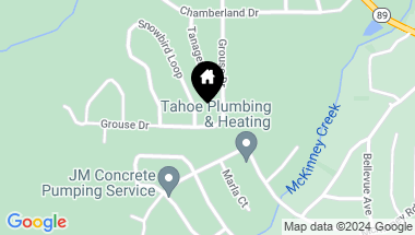 Map of 460 Grouse Drive, Tahoma CA, 96141