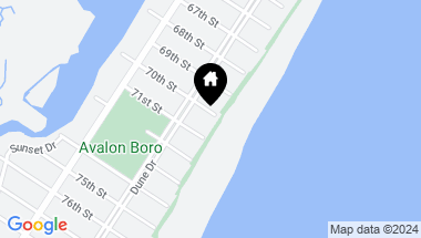 Map of 100 70th Street, Avalon NJ, 08202