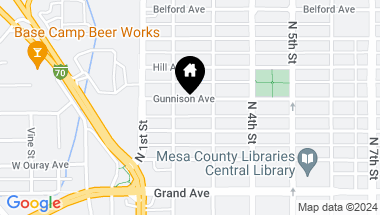 Map of 225 Gunnison Avenue, Grand Junction CO, 81501