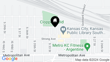 Map of 1302-1304 s 32nd Street, Kansas City KS, 66106